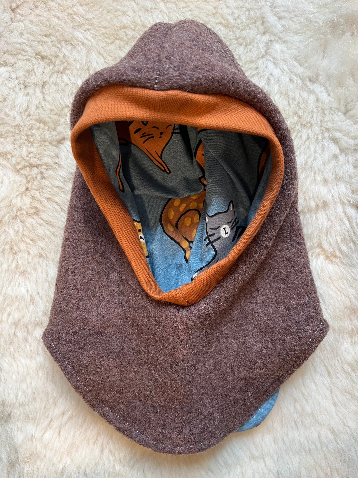 Wollwalk Schlupfmütze KU: 48-52cm