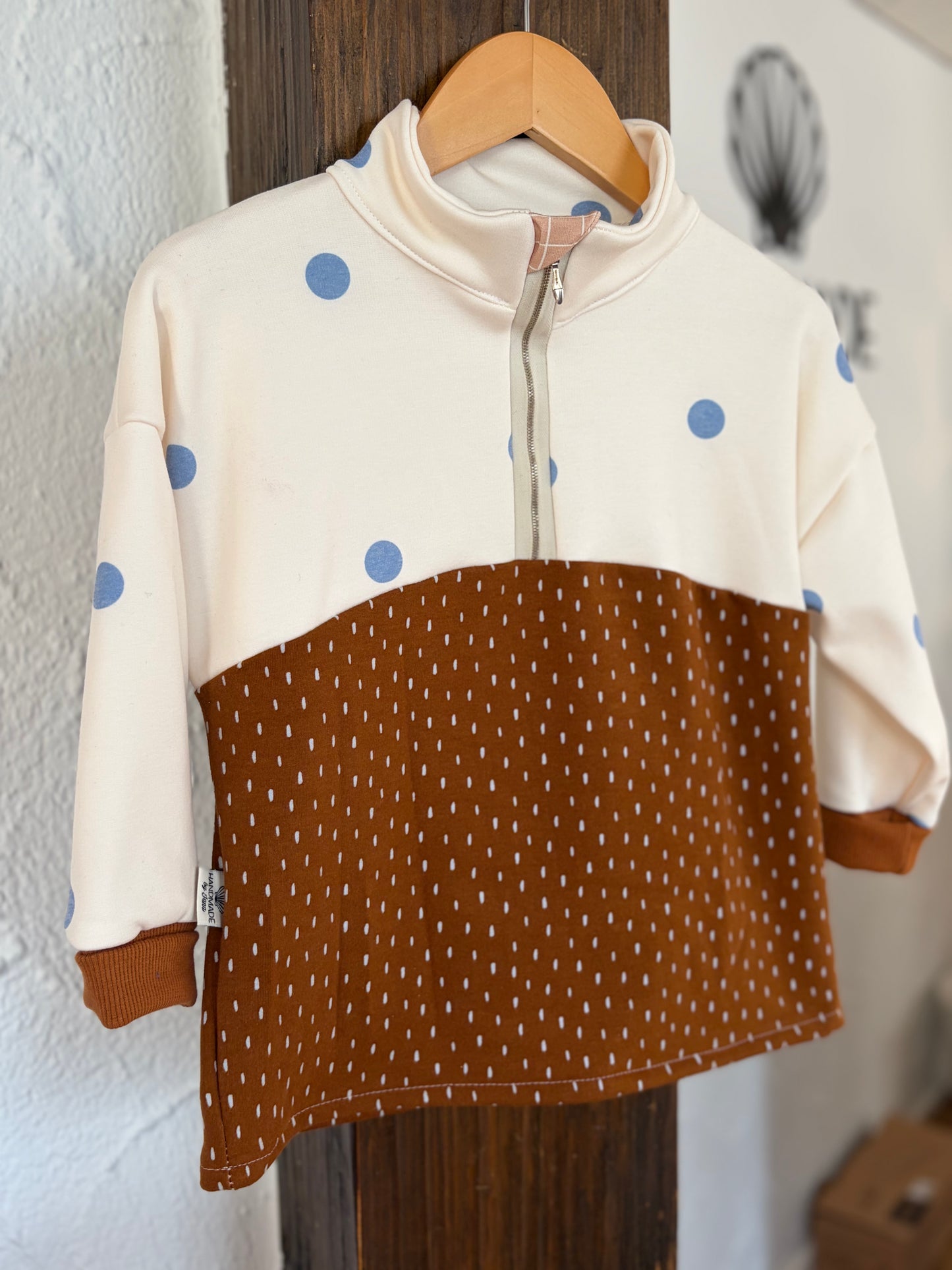 Zippulli mit Kuschelfleece gefüttert 98/104