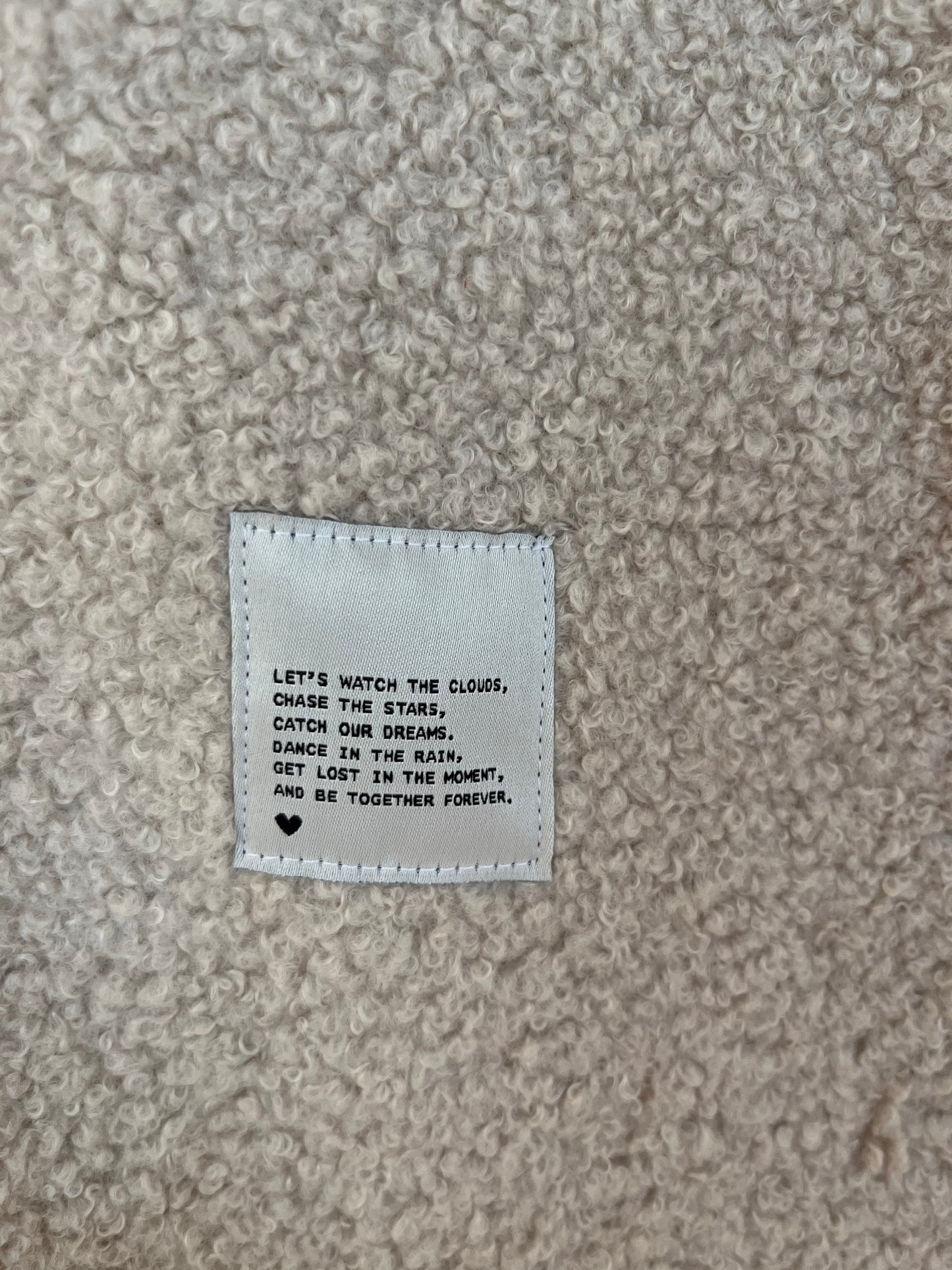 Oversize Weste Größe L crem