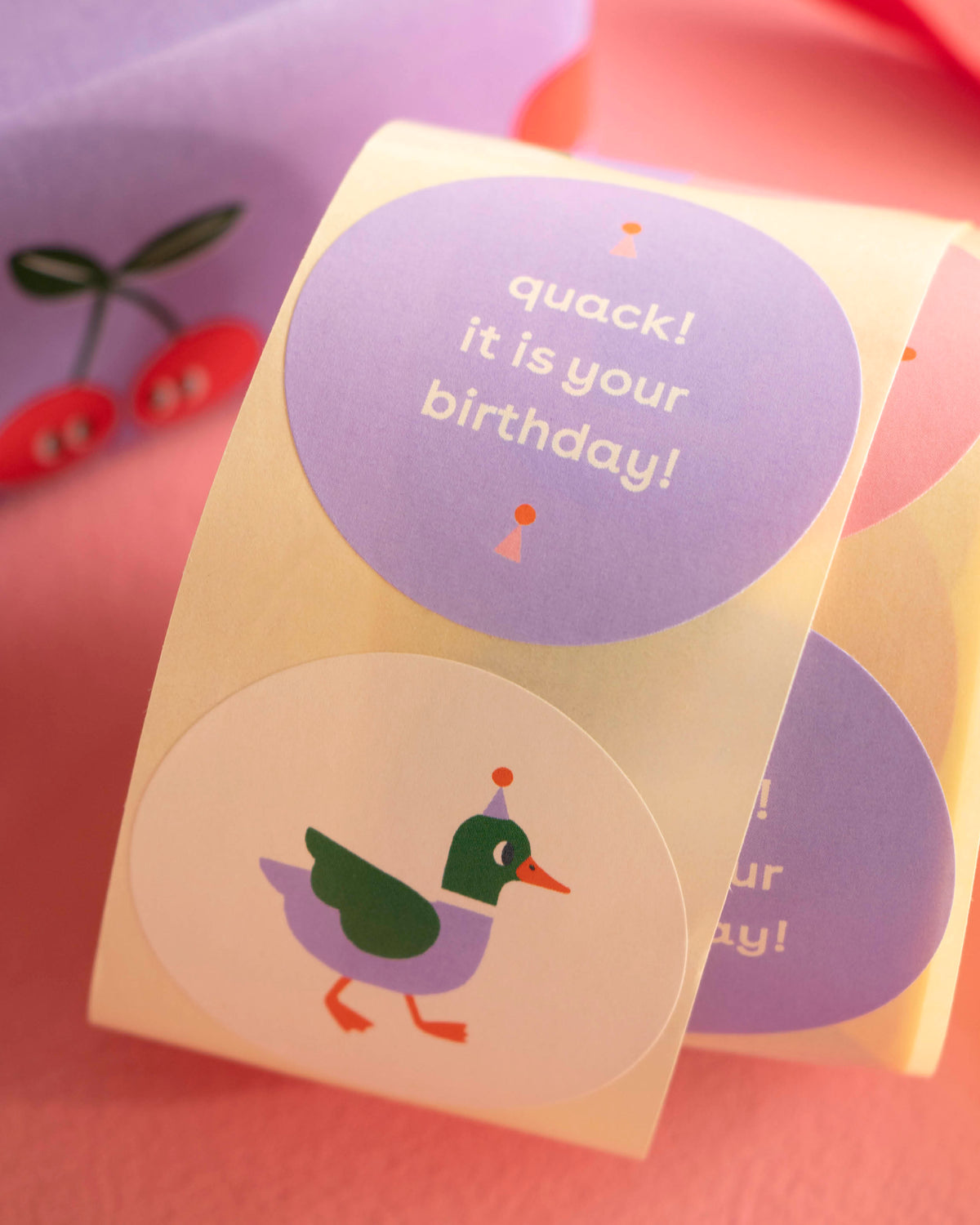 Aufkleber Birthday Ente
