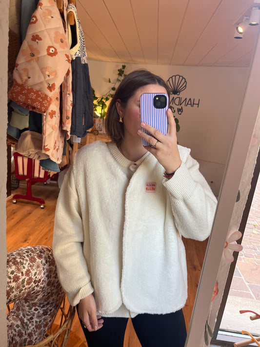 Oversize Weste Größe M/L crem