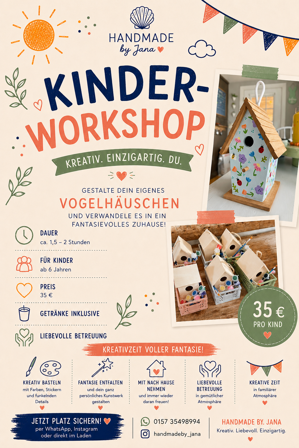Workshop „Mein kleines Vogelhaus“
