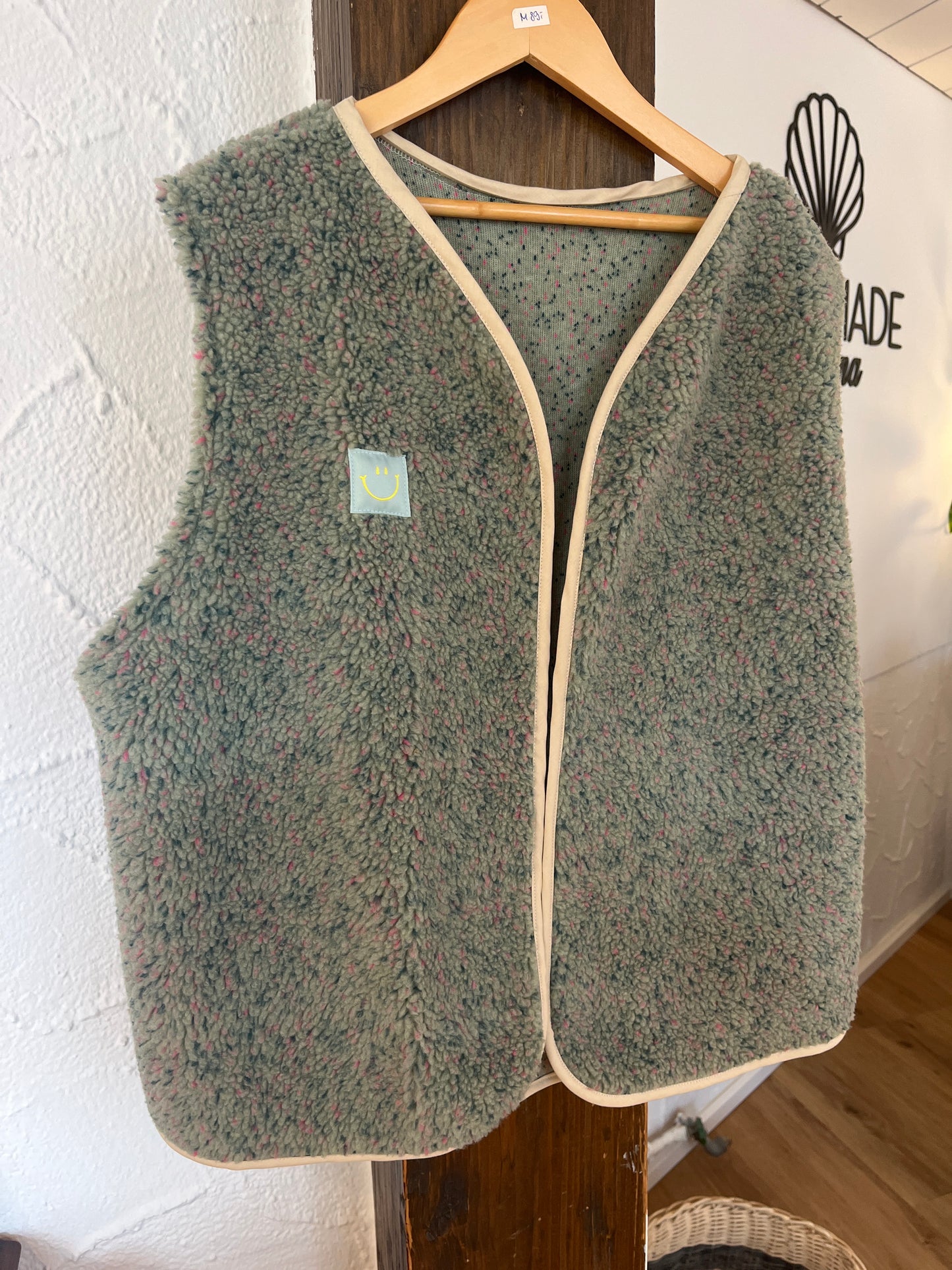 Oversize Weste Größe M Musterstück Konfetti