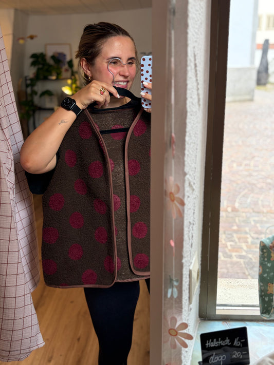 Oversize Weste Größe M Punkte