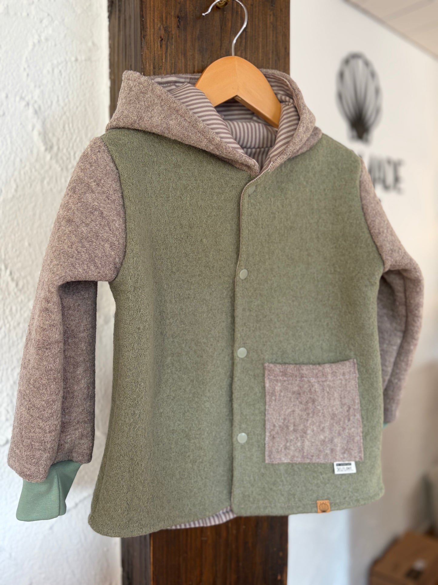 Walkjacke 98/104 Streifen