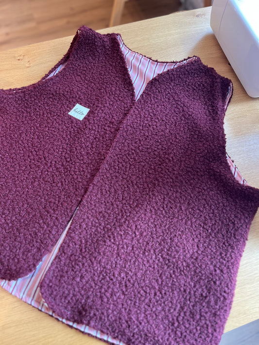 Oversize Weste Größe L Musterstück