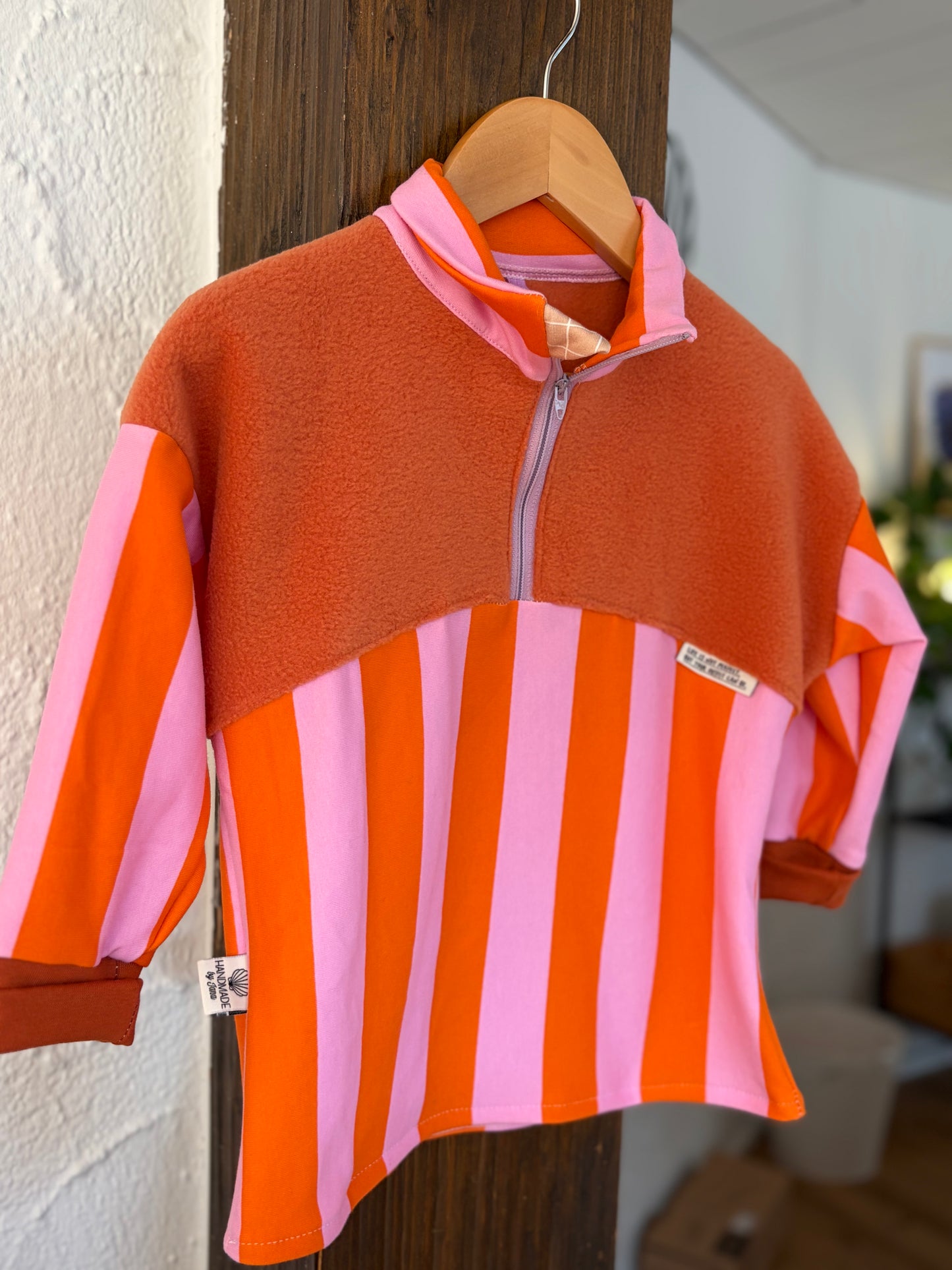 Zippulli mit Kuschelfleece gefüttert 98/104