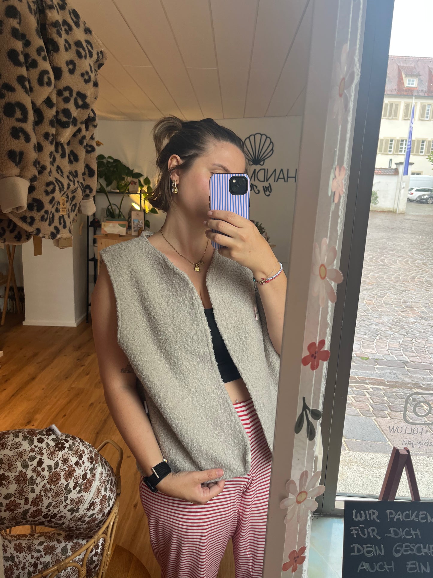 Oversize Weste Größe M
