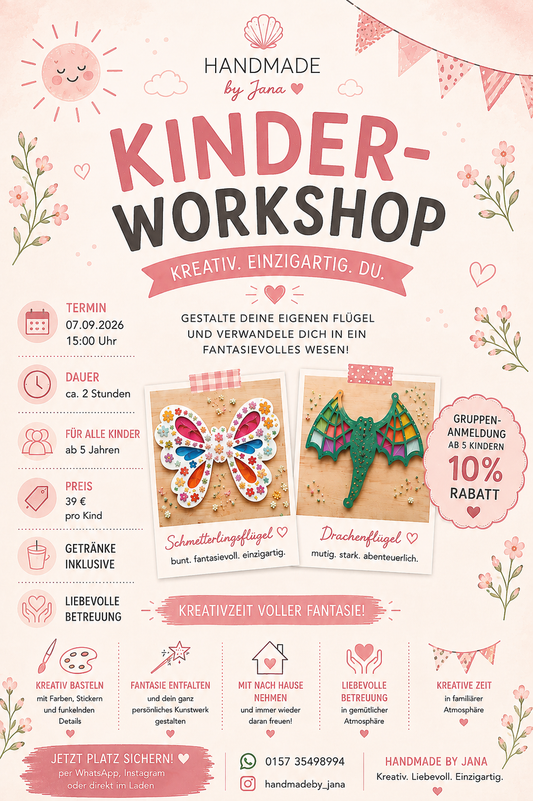 Workshop „Zauberflügel-Werkstatt“ 07.09.26 / ca. 15-17 Uhr
