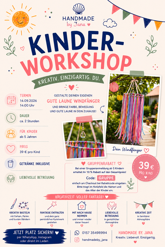 Workshop „Gute-Laune-Windfänger“ 14.09.26 / ca. 14-16 Uhr