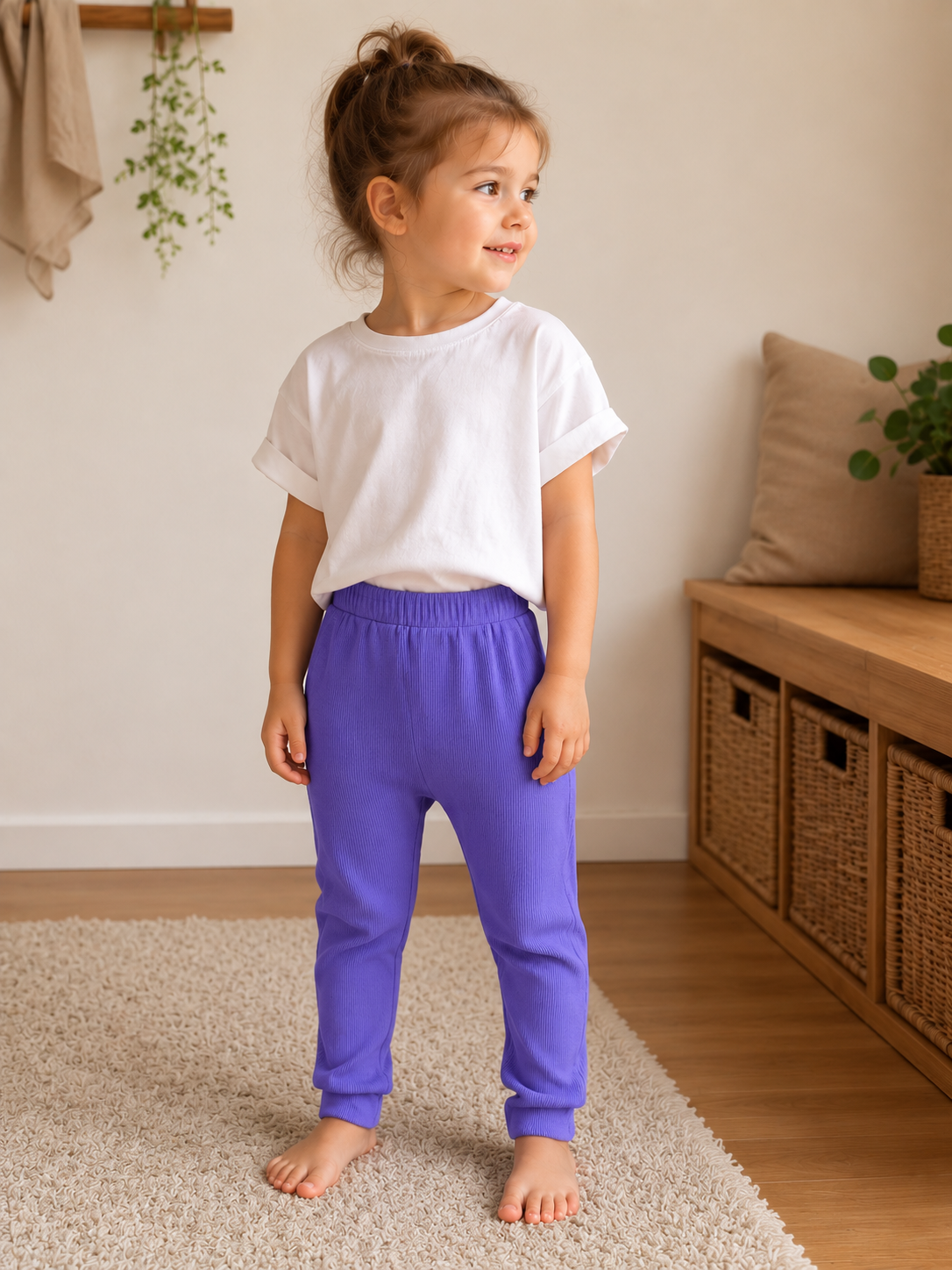 Pumphose 98/104 Musselin lila
