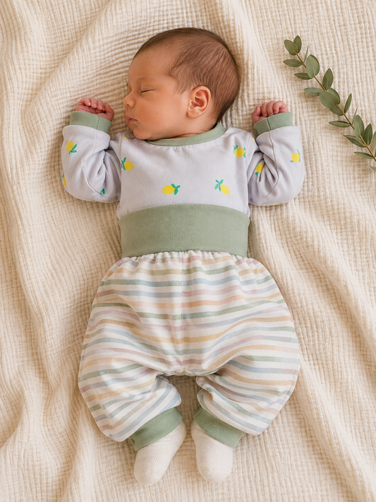 Newbornset 56/62 Zitronen