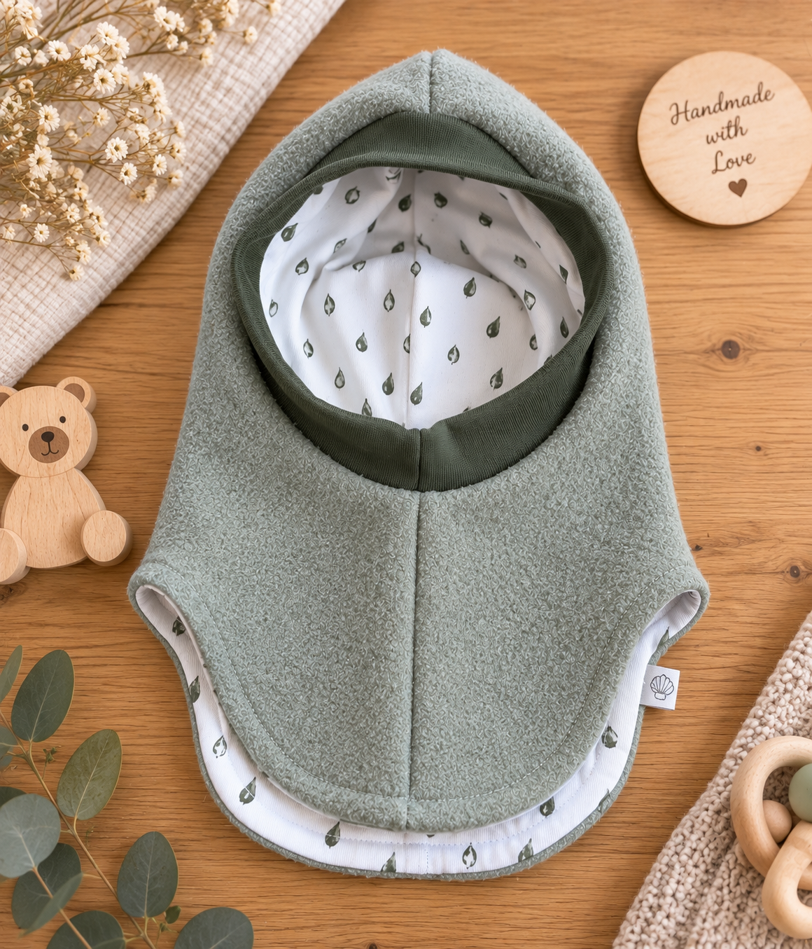 Wollwalk Schlupfmütze KU: 48-52cm