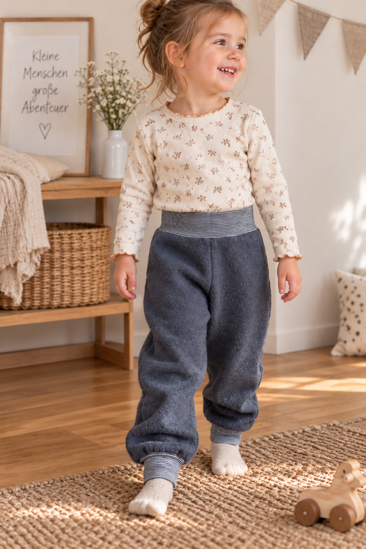 Walkhose 92/98 grau