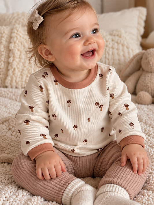 Sweatshirt 68/74 Pilze