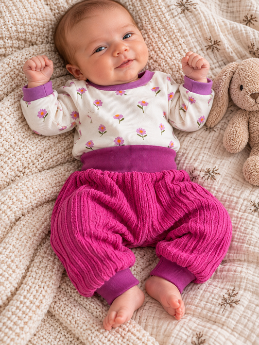 Newbornset 56/62 Blumen